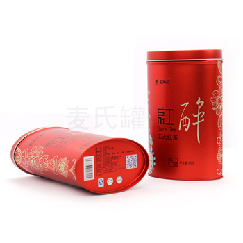 扁形龍潤(rùn)紅茶鐵罐