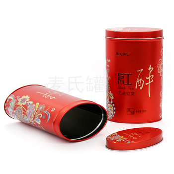 扁形龍潤(rùn)紅茶鐵罐